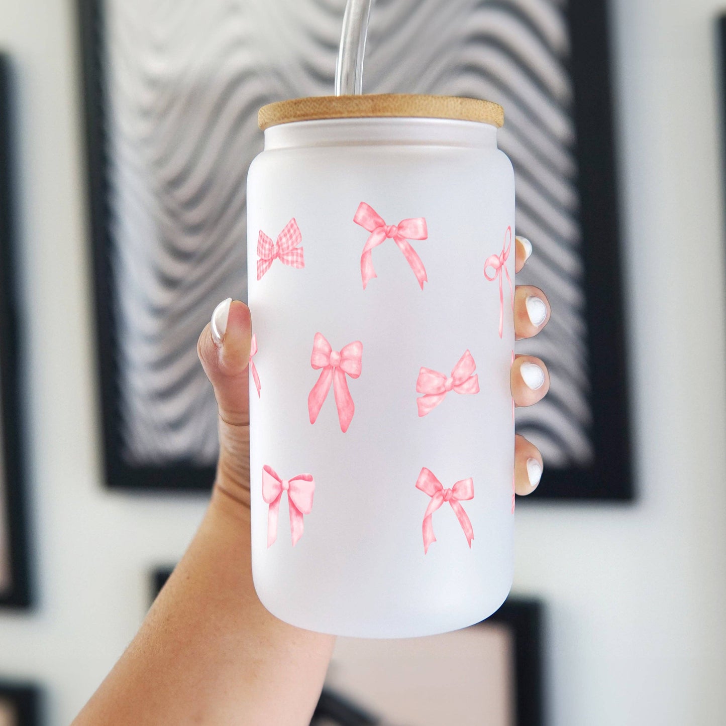 Pink Coquette Bows Tumbler