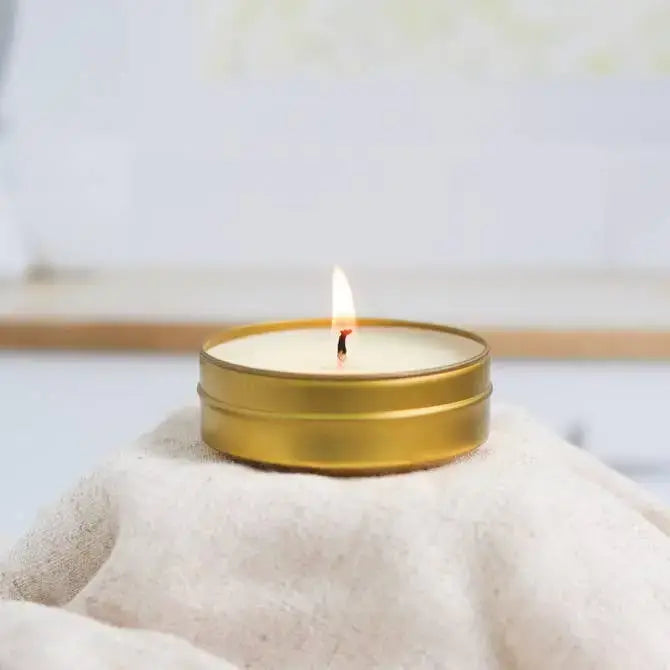 Cinnamon + Honey Butter - 1.5 oz. Gold Tin Soy Candle