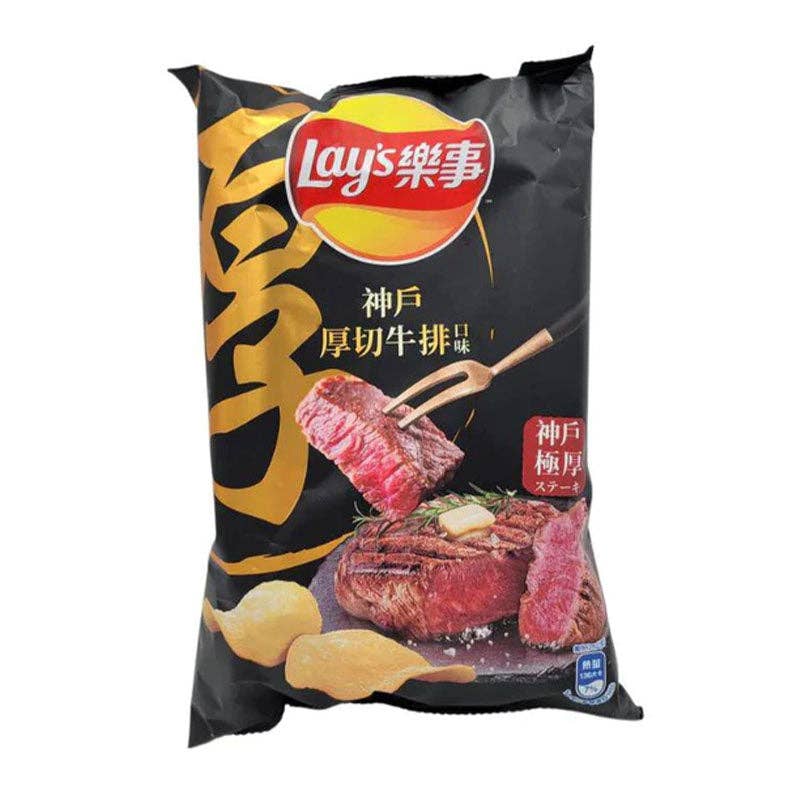 Lay's Chips Family Bag Kobe Steak Flavor 60g (Taiwan)