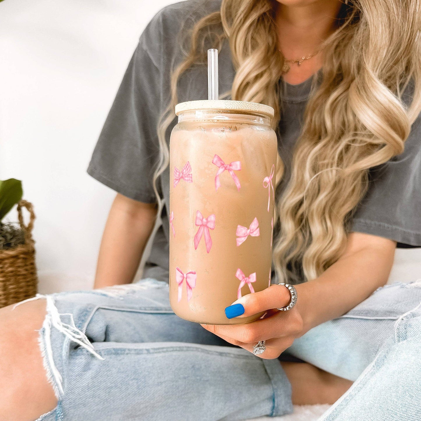 Pink Coquette Bows Tumbler