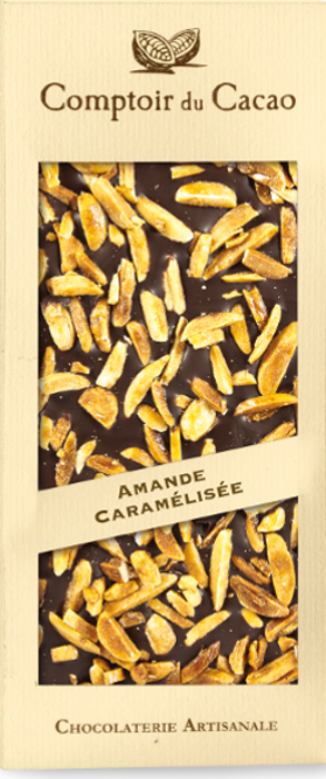 Comptoir du Cacao Dark Chocolate Bar w/ Almonds
