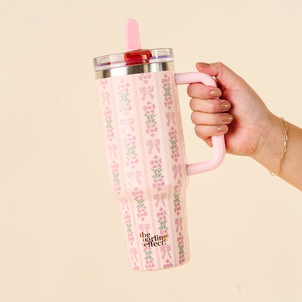 40 oz Lifestyle Flip Straw Tumbler–Oh So Fancy Pink