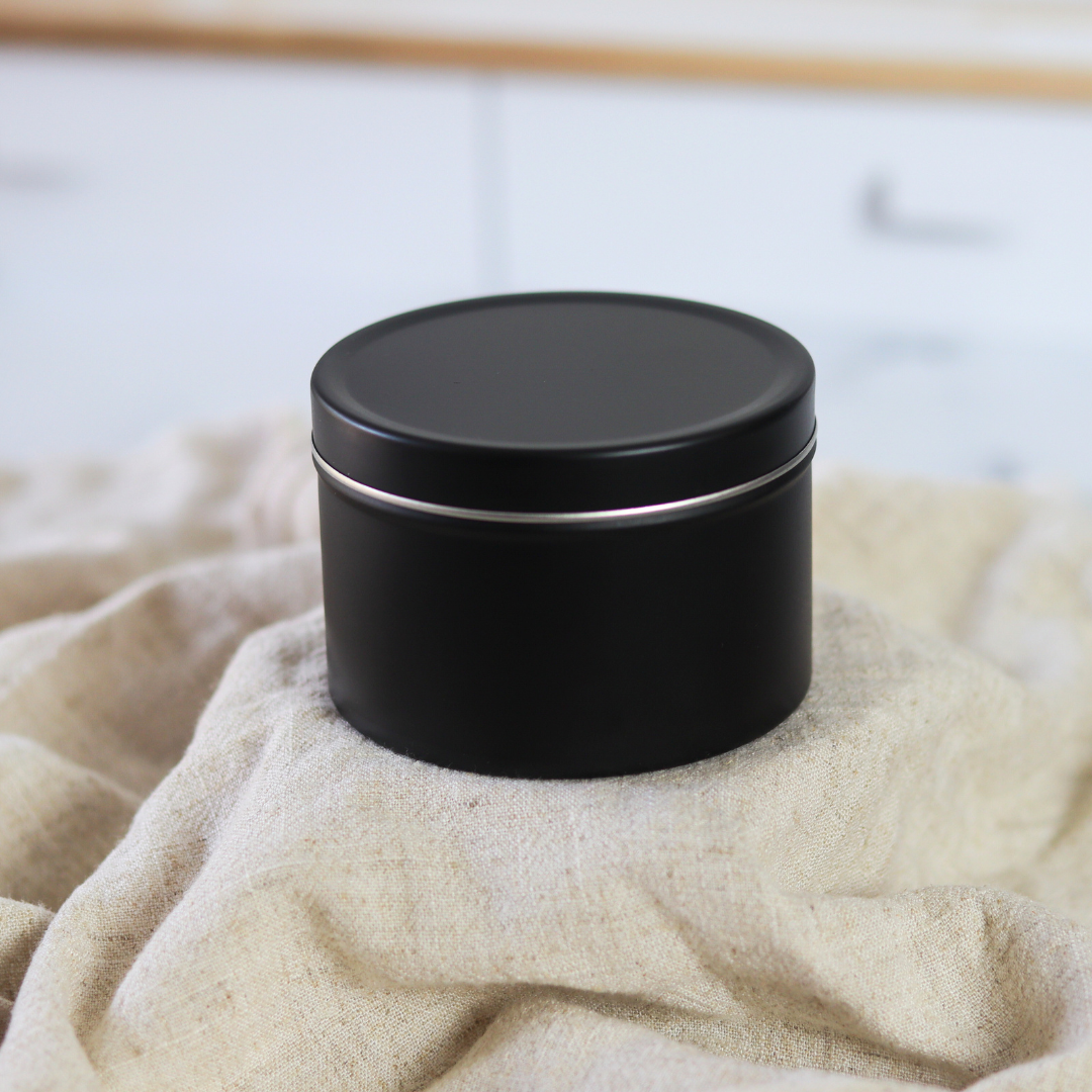 Evergreen Trail - 6 oz. Matte Black Soy Candle Tin
