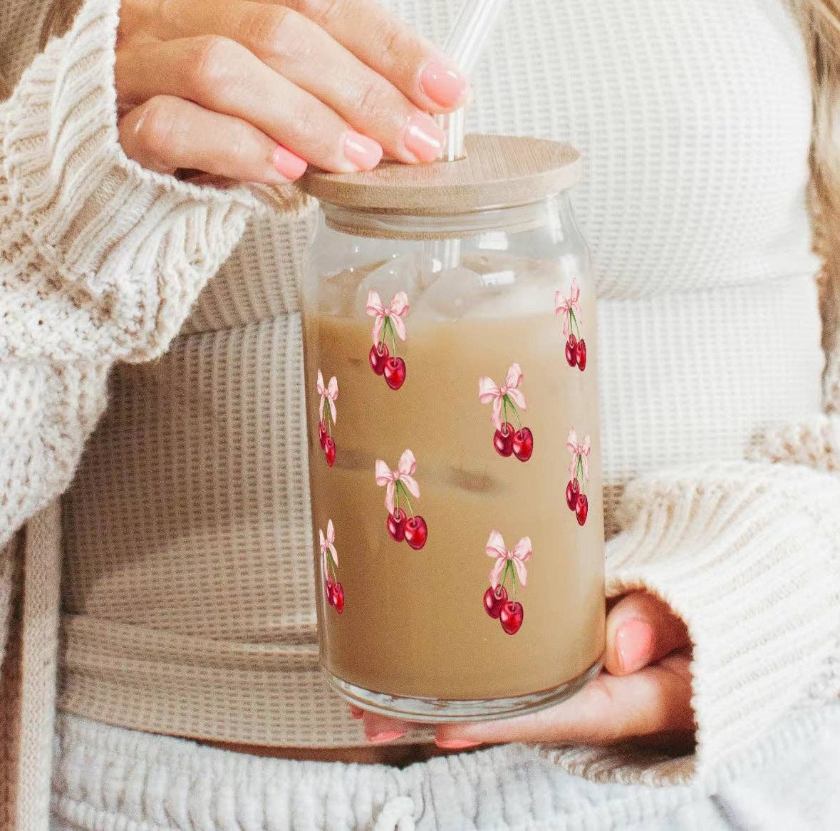 Vintage Cherry Bows 16oz Tumbler